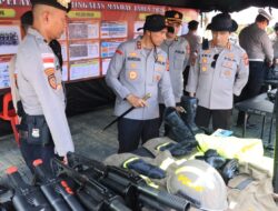 Polda Aceh Simulasikan Sispamkota, Tegaskan Pelayanan Humanis Jelang May Day 2026