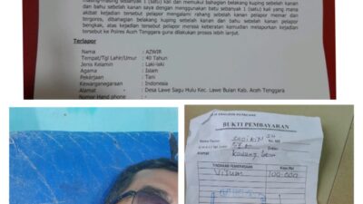 Wartawan Dianiaya di Kutacane, Pelaku Belum Diamankan Polisi