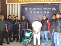 Satreskrim Polres Aceh Tengah Ringkus Pelaku Curanmor, Motor Curian Berhasil Diamankan