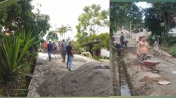 Warga Bener Mulie Gotong Royong Bangun Jalan Penghubung Antar Desa