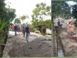 Warga Bener Mulie Gotong Royong Bangun Jalan Penghubung Antar Desa