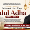 Yuska Mashudi Sampaikan Ucapan Idul Adha 1447 H Lewat Banner, Ajak Masyarakat Perkuat Kepedulian