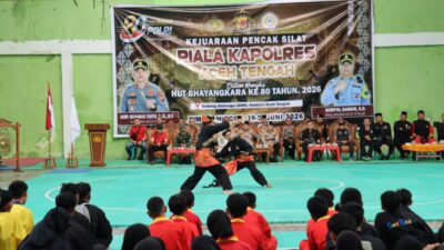 Kapolres Aceh Tengah Buka Kejuaraan Pencak Silat HUT Bhayangkara ke-80, Dorong Lahirnya Pendekar-Pendekar Muda Berprestasi