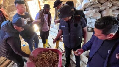 Polres Aceh Tengah Tertibkan Dugaan Aktivitas PETI di Pegasing, Ratusan Karung Material dan Peralatan Tambang Diamankan