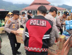 Polres Aceh Tengah Salurkan Bantuan Sosial dan Bakti Kesehatan Pada Warga Korban Kebakaran di Jagong Jeget