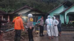 Polisi Gerak Cepat Tangani Bencana Longsor Timbun Dua Rumah di Silih Nara Aceh Tengah