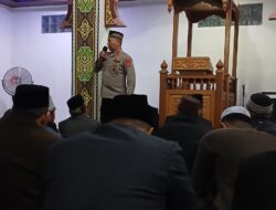 Safari Subuh di Masjid Sabilul Muttaqin, Wakapolres Aceh Tengah Ajak Jamaah Sinergi Jaga Kamtibmas