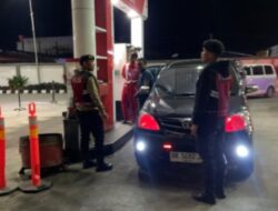Patroli Malam Polres Aceh Tengah Sasar SPBU, Bank dan Toko Grosir