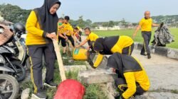 Green Policing, Polres Aceh Tengah Bersama Masyarakat Dan Mahasiswa Gotong Royong di Ruang Publik