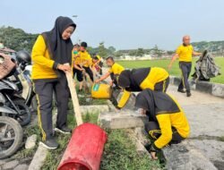 Green Policing, Polres Aceh Tengah Bersama Masyarakat Dan Mahasiswa Gotong Royong di Ruang Publik