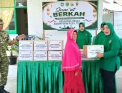 Jumat Berkah, Koramil 02/Bebesen Salurkan Sembako kepada Warga Kurang Mampu